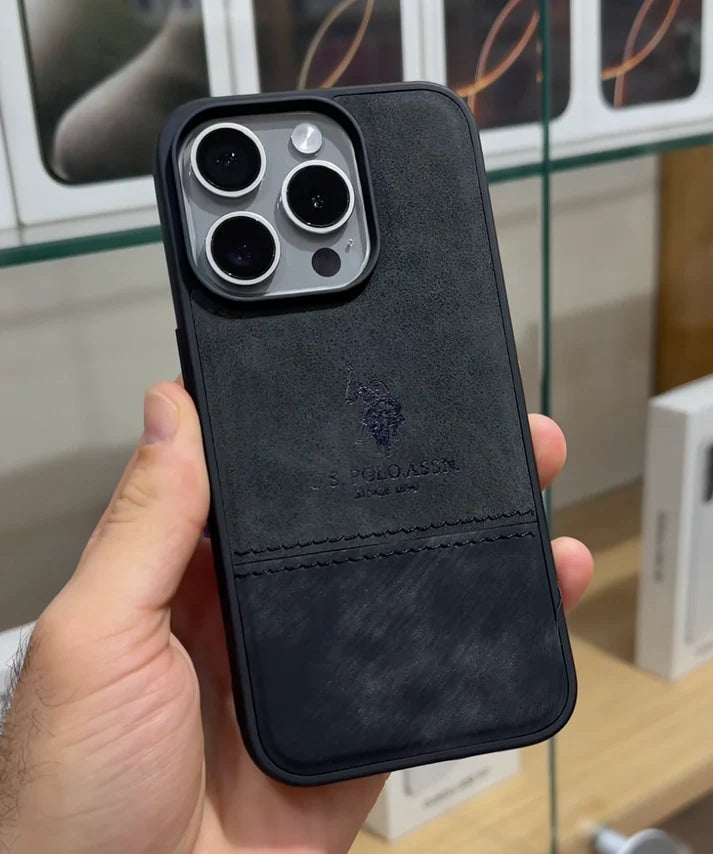 Suede Leather Polo Case
