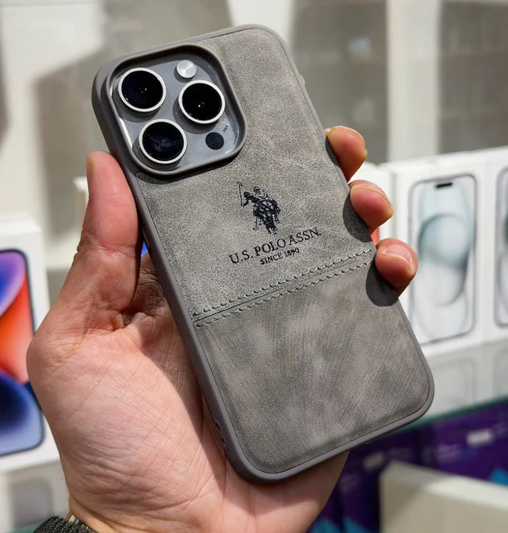 Suede Leather Polo Case